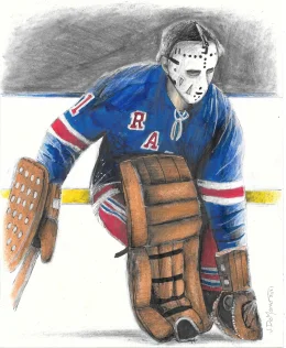 From Small Saves creator, the great NY Rangers goalie, Eddie Giacomin.